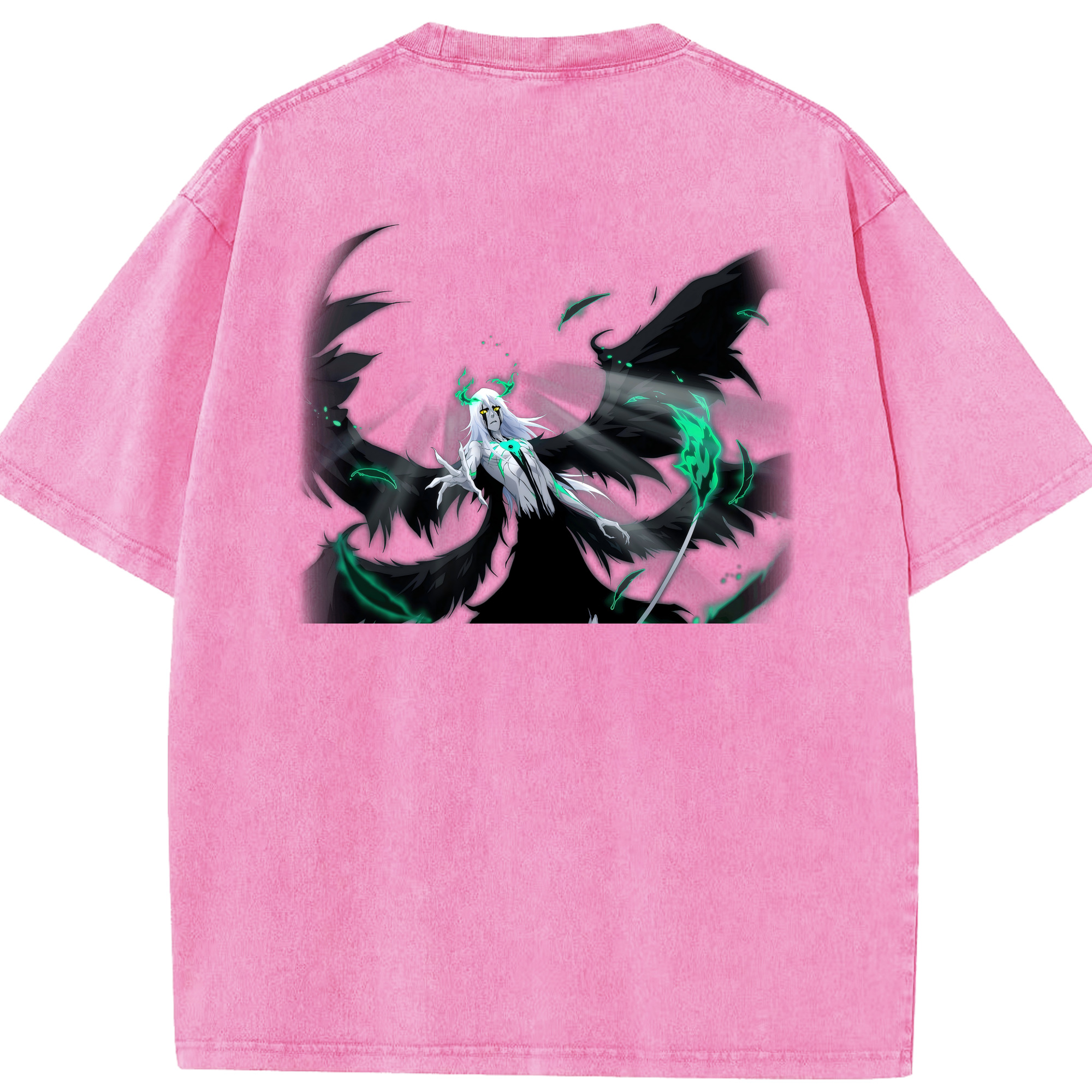 （画像用） ブリーチ ウルキオラ·シファー BLEACH Ulquiorra cifer 綿100% ヴィンテージ風 半袖Tシャツ（背面プリント）